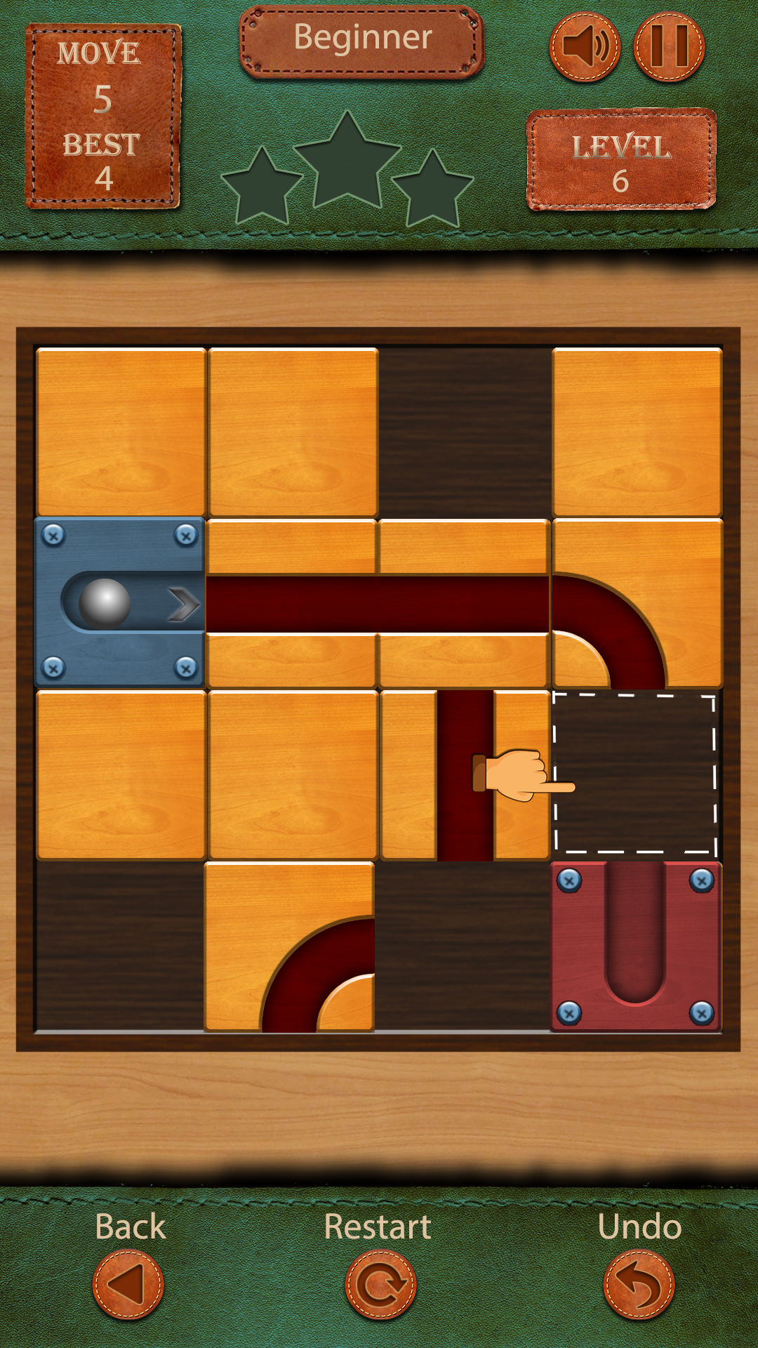 Android application Rock the Ball: Slide Puzzle screenshort