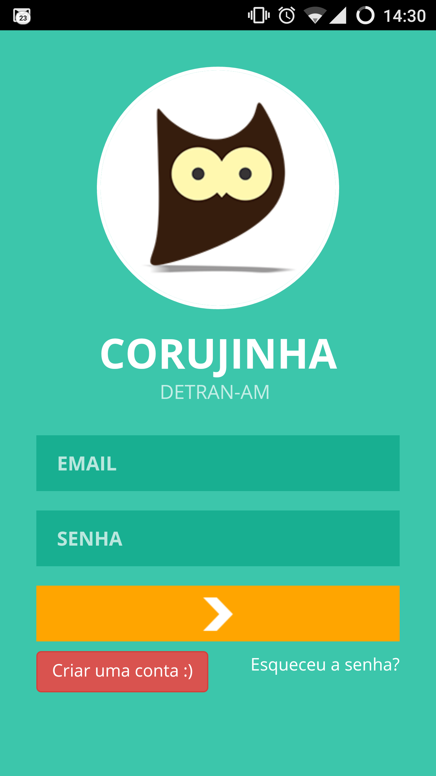 Android application DETRAN - AM-PA | CORUJINHA! screenshort