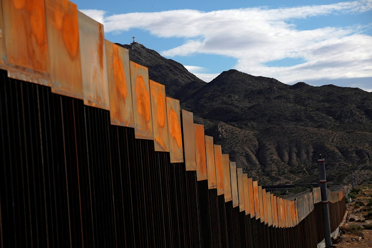 A section of the US-Mexico border wall at Sunland Park, the US, opposite the Mexican border. Picture: REUTERS/JOSE LUIS GONZALEZ
