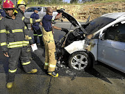 Warren Krog’s 2013 Kuga that burnt out in Alberton on 12 January 2017. Krog was told he could drive the car even though its coolant system had not been checked.