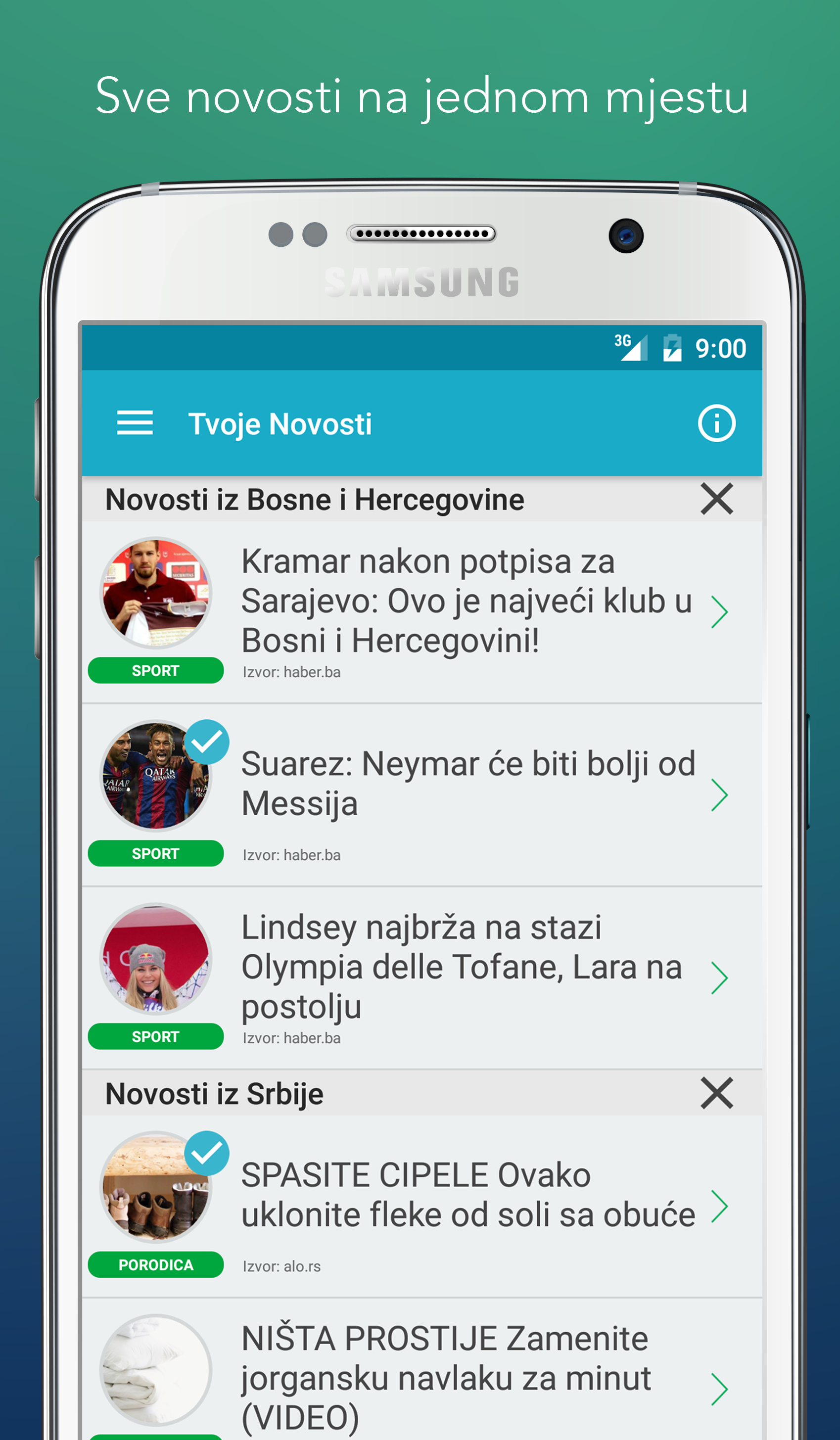 Android application Balkan News screenshort