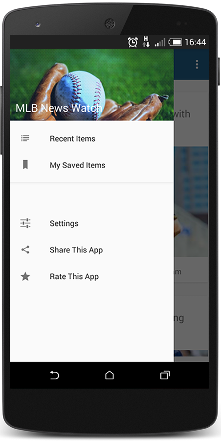 Android application MLB News Watch -League Updates screenshort