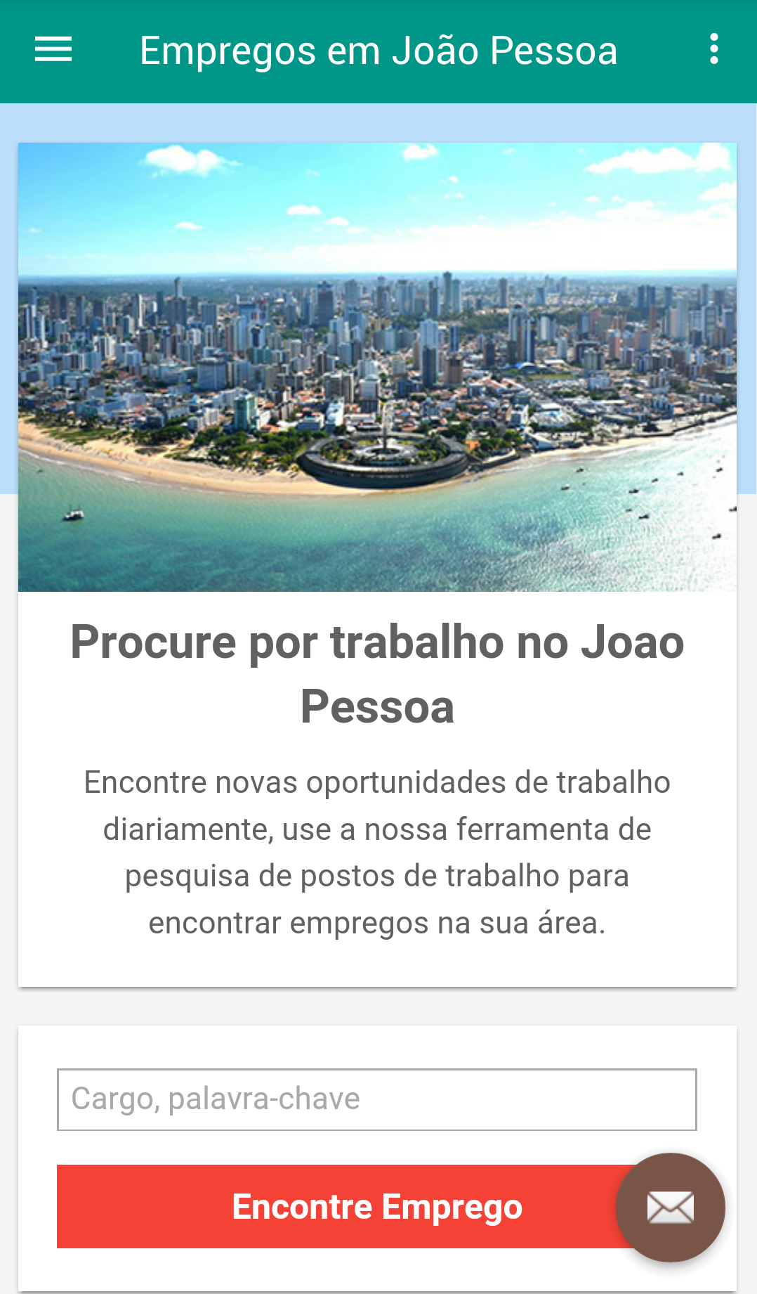 Android application Empregos em João Pessoa screenshort