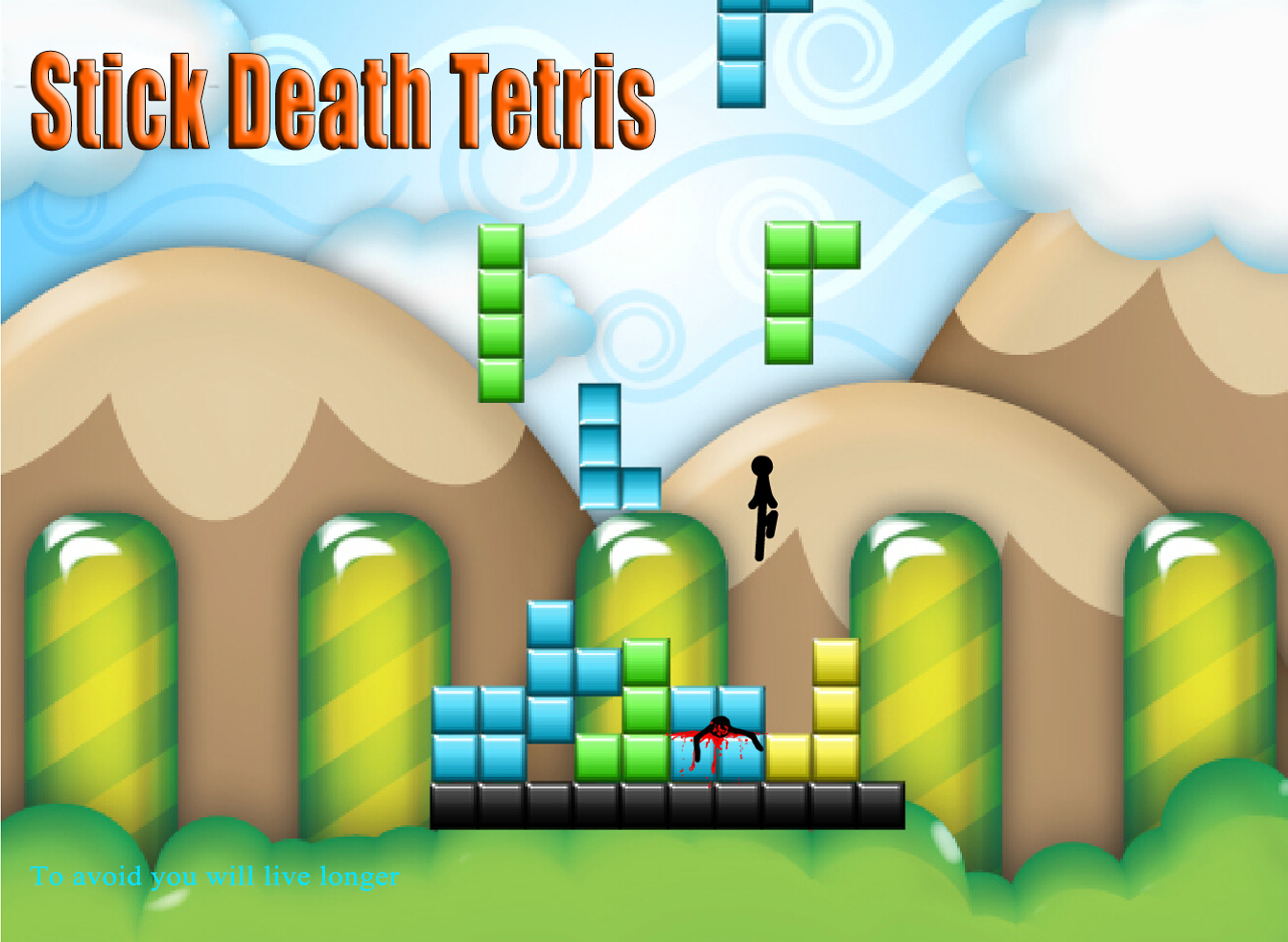 Android application Stick Death Tetris screenshort