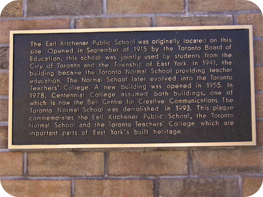 The Earl Kitchener Public School was originally located on this site. Opened in September of 1915 by the Toronto Board of Education, this school was jointly used by students from the City of...