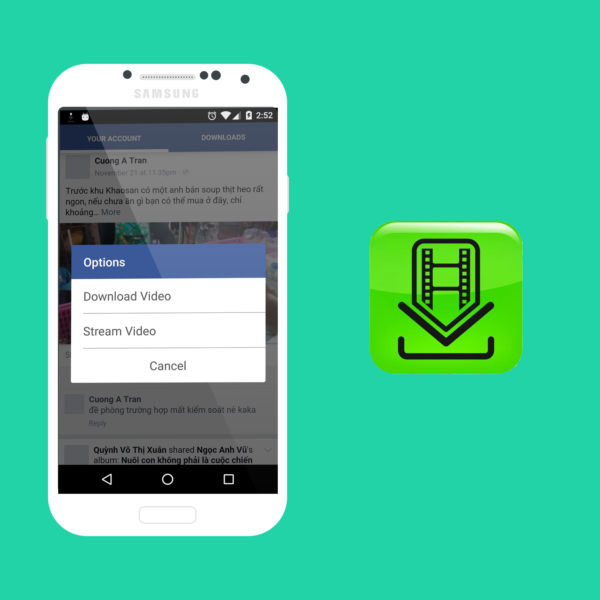 Android application Video Downloader Pour Fb free screenshort