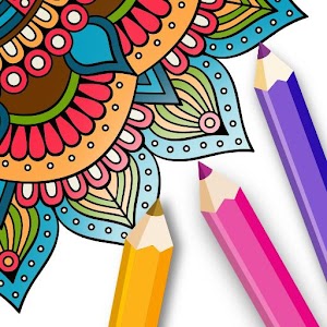 Download Flower Mandala Coloring Pages For PC Windows and Mac