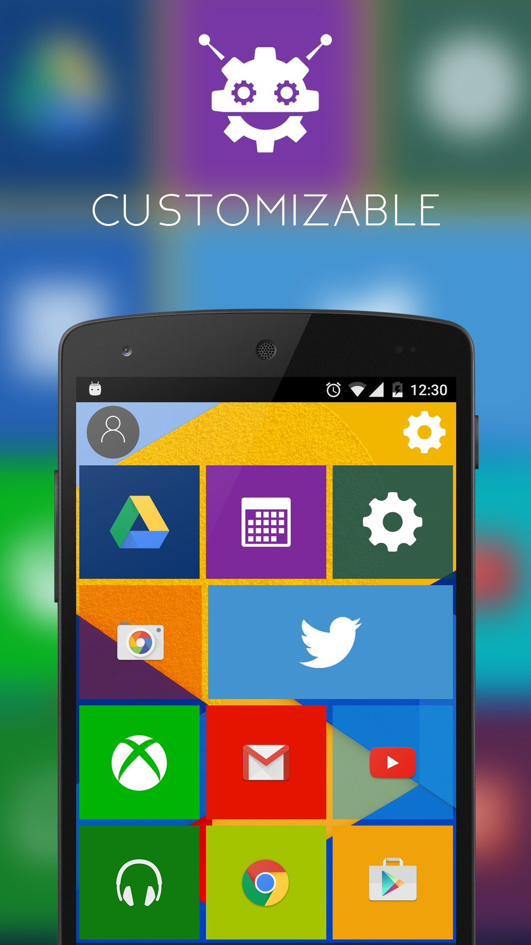 Android application Win 10 Launcher : 2 screenshort