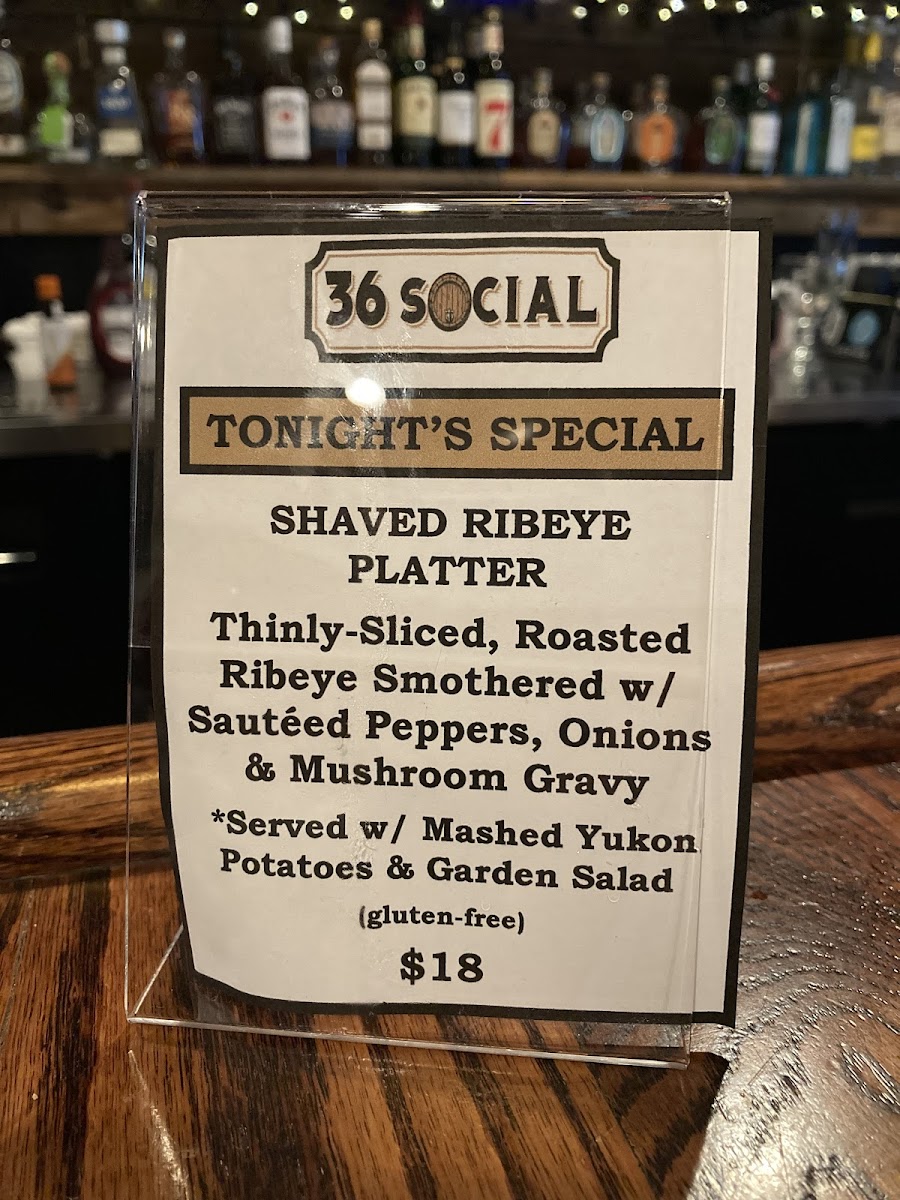 Gluten-Free at 36 Social