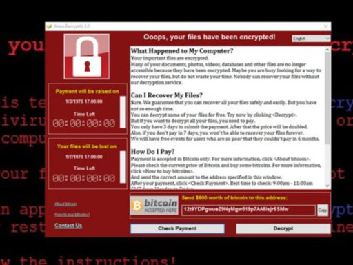 The WannaCry ransomware as shown in a safe environment on a security researcher's computer. /FILE