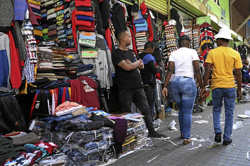 Traders who conduct their business along the busy Jeppe Street in the Johannesburg CBD claim that they have been unfairly targeted by unscrupulous police officers who assault women. / Thulani Mbele