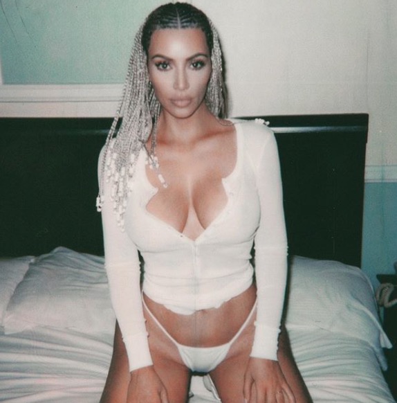 Kim Kardashian has been criticised for her cornrows.