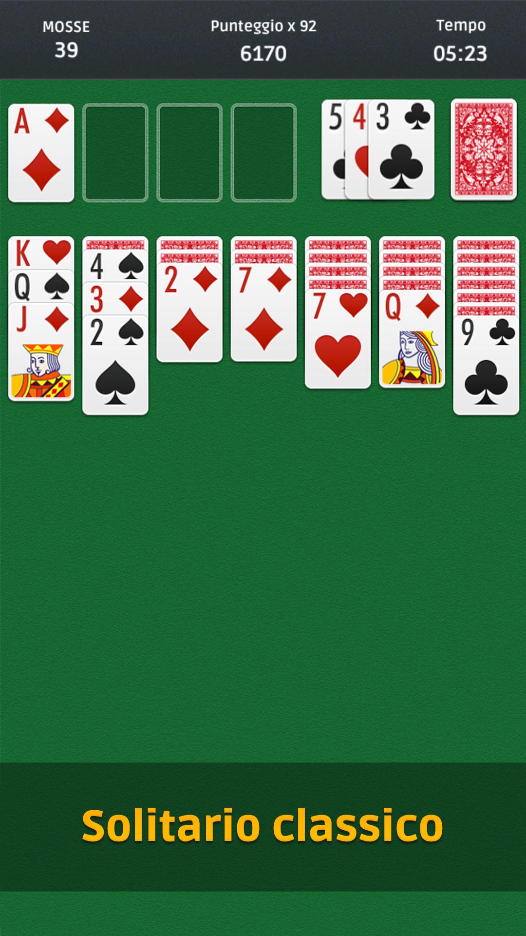 Android application Solitaire screenshort