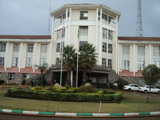 The Moi University administration block. Photo/FILE