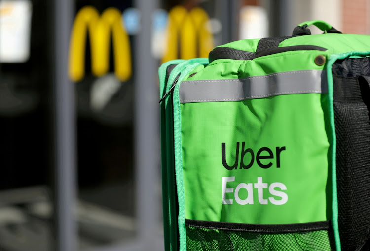 An Uber Eats delivery bag. Picture: REUTERS/EVA PLEVIER