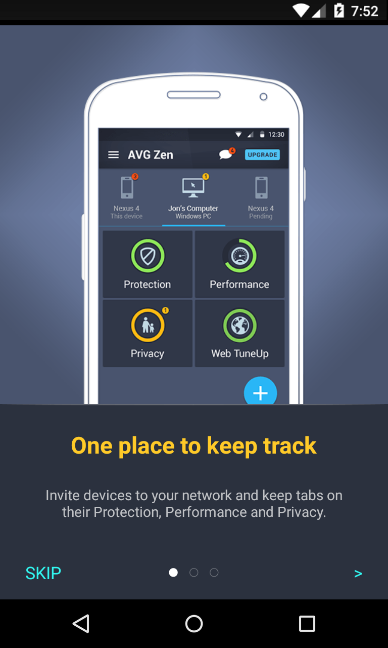 Android application AVG Zen – Protect more devices screenshort