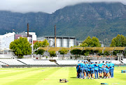 A view of the Proteas during the South African national cricket team training session and press conference at Newlands Cricket Stadium on January 02, 2020 in Cape Town, South Africa. 