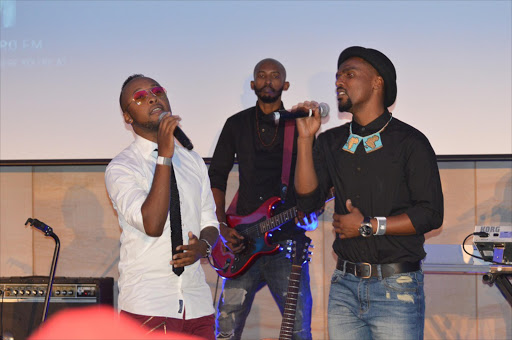 Nathi and Vusi Nova at the 15th Metro FM Music Awards finalists announcement. Picture Credit: Tladi Kotelo