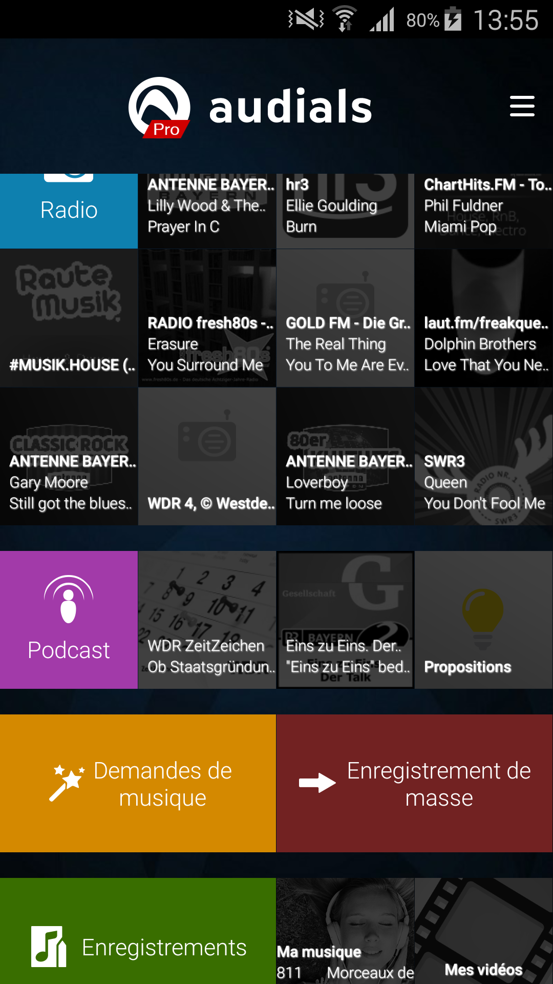 Android application Audials Play Pro Radio+Podcast screenshort
