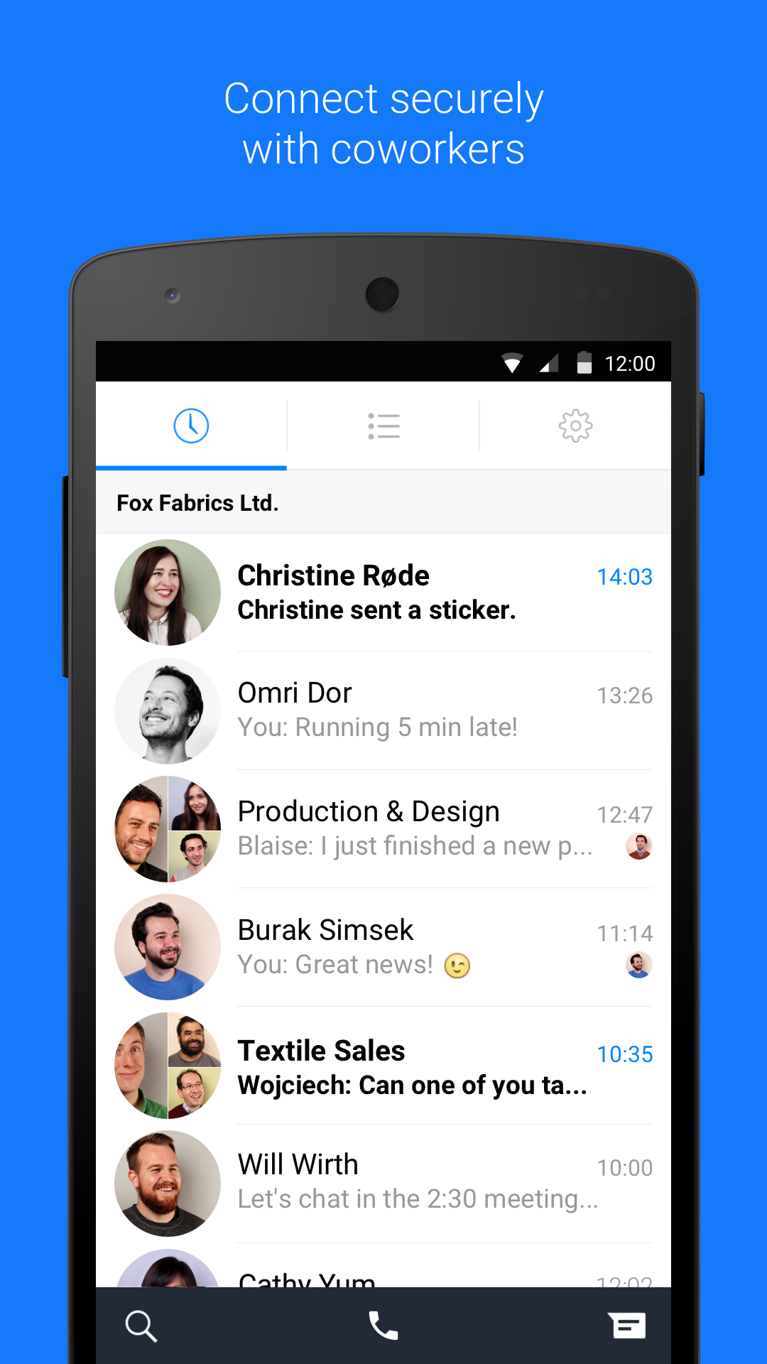 Android application Workplace Chat from Meta screenshort