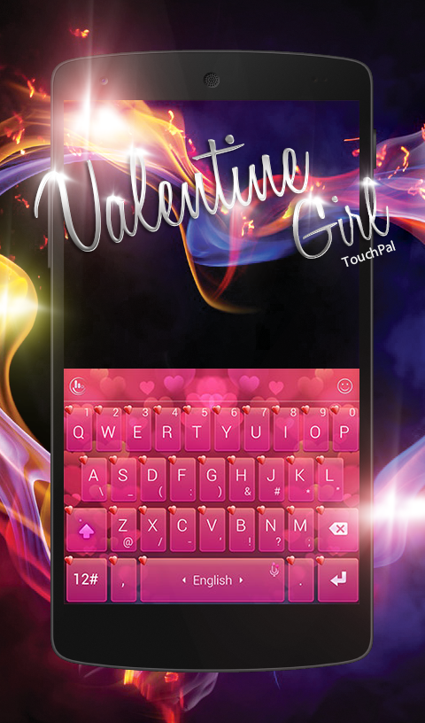 Android application TouchPal Magic Love Girl Theme screenshort