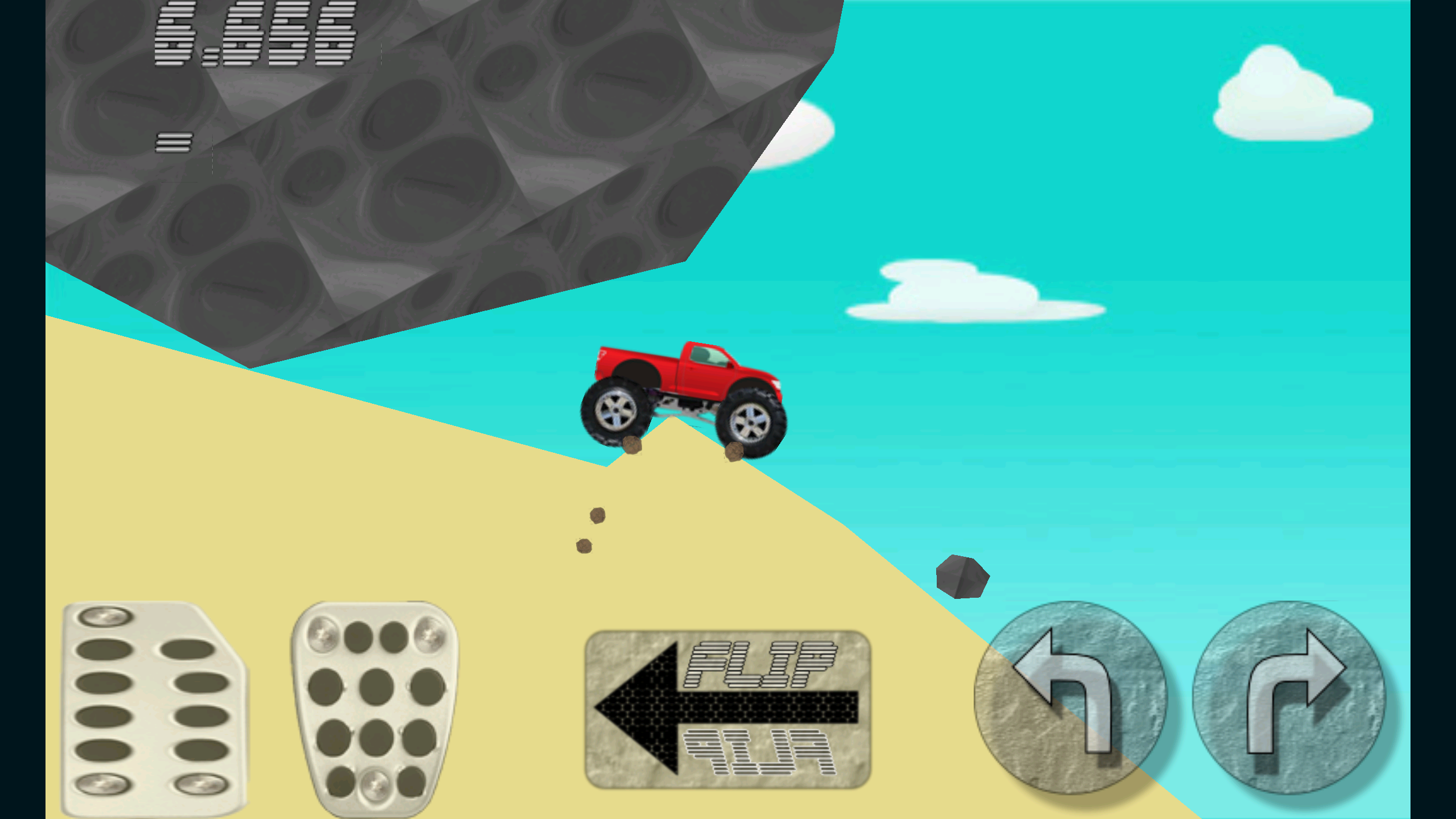 Android application Monster Truck Desert screenshort