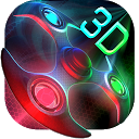 ダウンロード 3D Neon Colors Fidget Spinner Theme をインストールする 最新 APK ダウンローダ