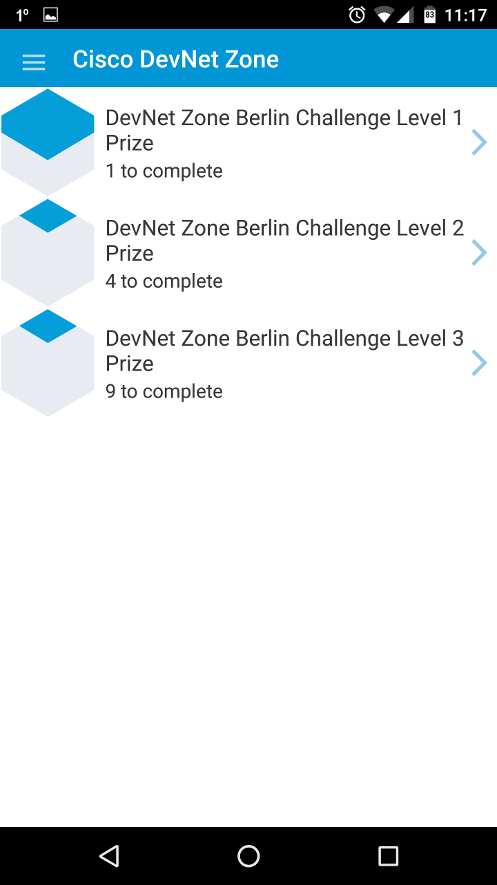 Android application Cisco Devnet Zone screenshort