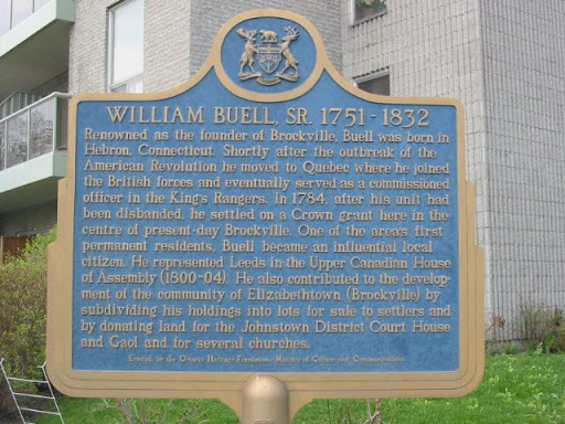 Renowned as the founder of Brockville, Buell was born in Hebron, Connecticut. Shortly after the outbreak of the American Revolution he moved to Quebec where he joined the British forces and...