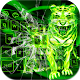 Download Roar neon green tiger king keyboard For PC Windows and Mac 10001001