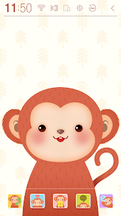 How to download Happy Monkey Year Atom Theme patch 1.0 apk for bluestacks