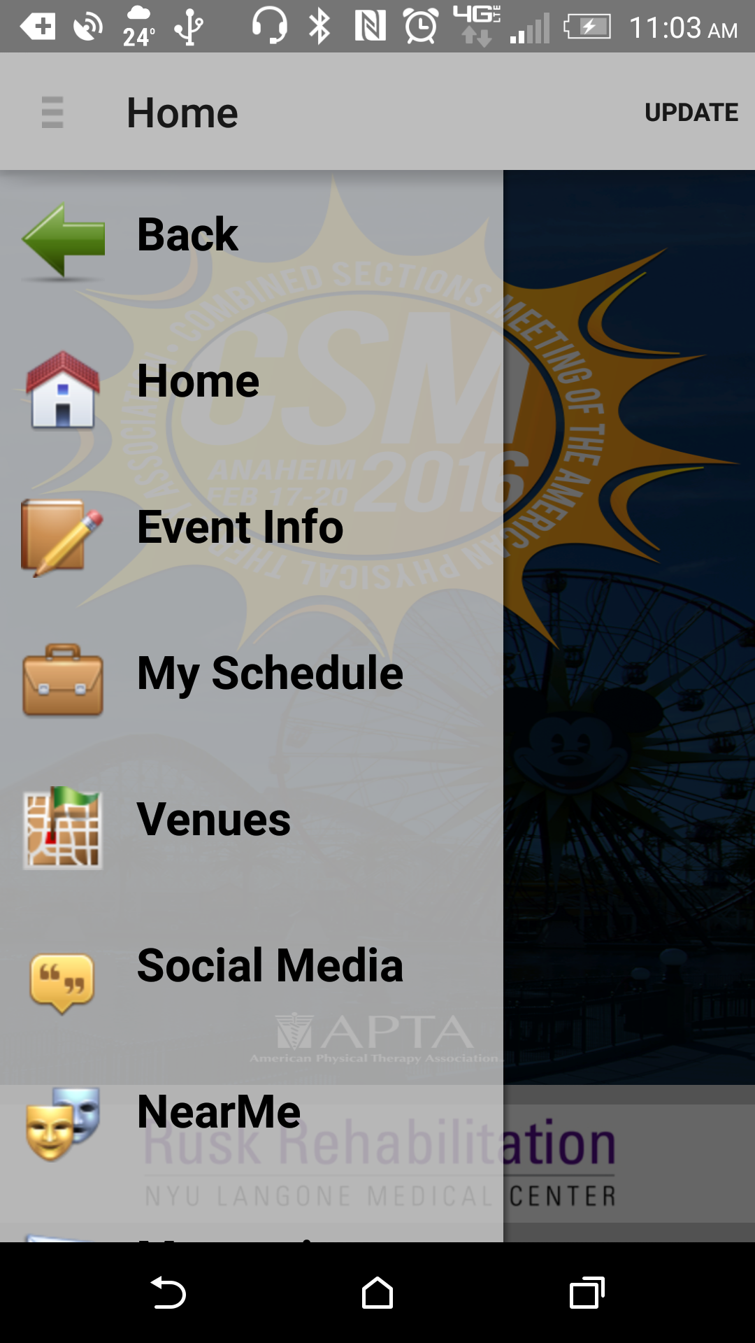 Android application CSM 2016 screenshort