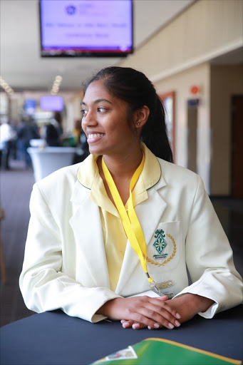 Romal Naidoo from Danville Girls High was announced as the KZN Top Achiever at the ICC in Durban Pictures: Rajesh Jantilal