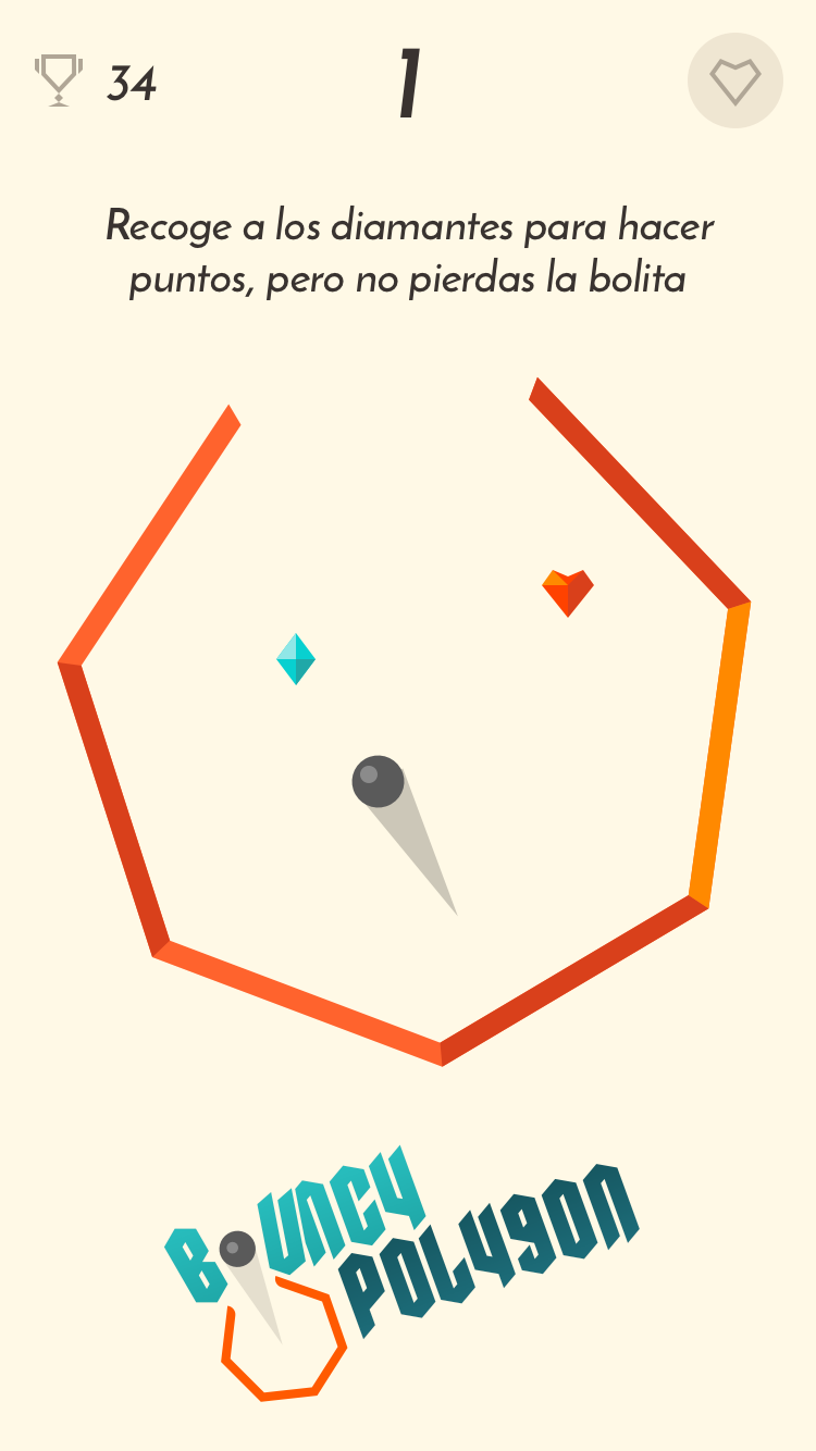 Android application Bouncy Polygon screenshort