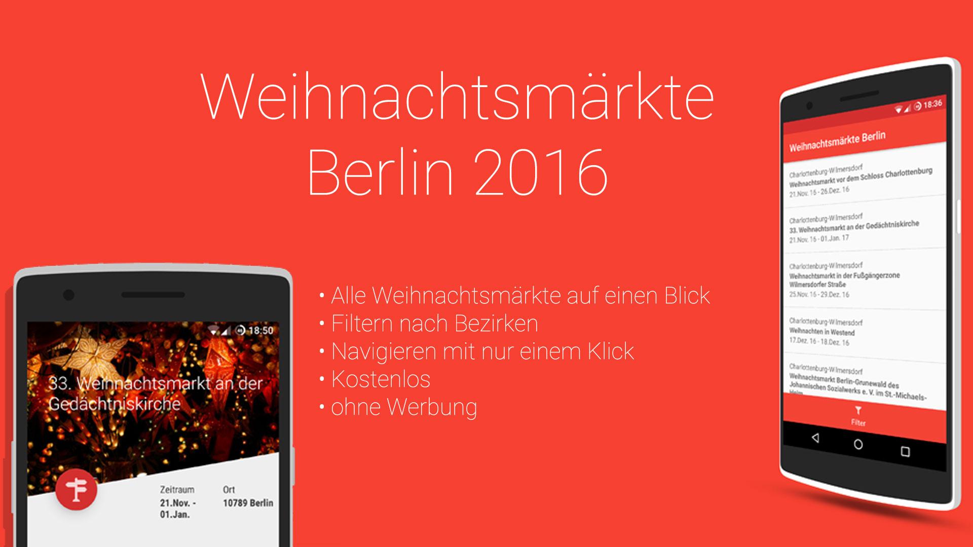 Android application Berliner Weihnachtsmärkte 2016 screenshort