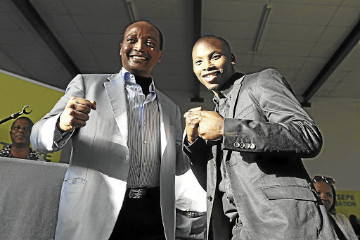 Patrice Motsepe, left, and Zolani Tete.
