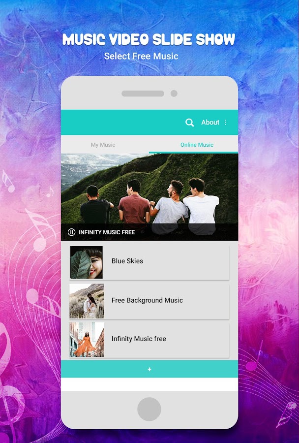 Music Video Slide Show — приложение на Android