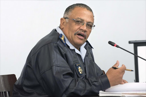 April 01, 2014. CAPE TOWN. Western Cape police commissioner Lieutenant-General Arno Lamoer at the Khayelitsha commission. Pic: Trevor Samson. © Business Day
