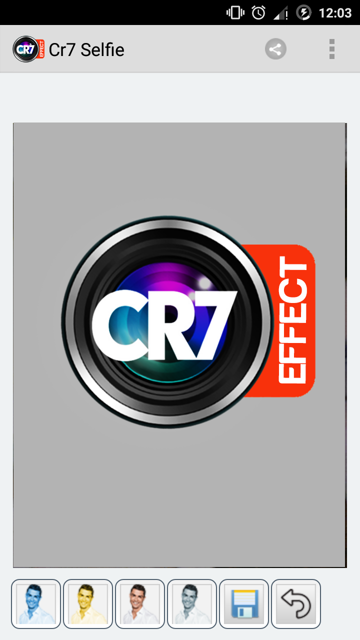 Android application CR7 Selfie Effects screenshort