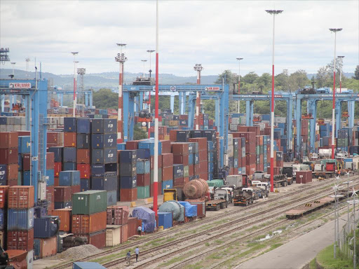 A file photo of Containers at the port of Mombasa.