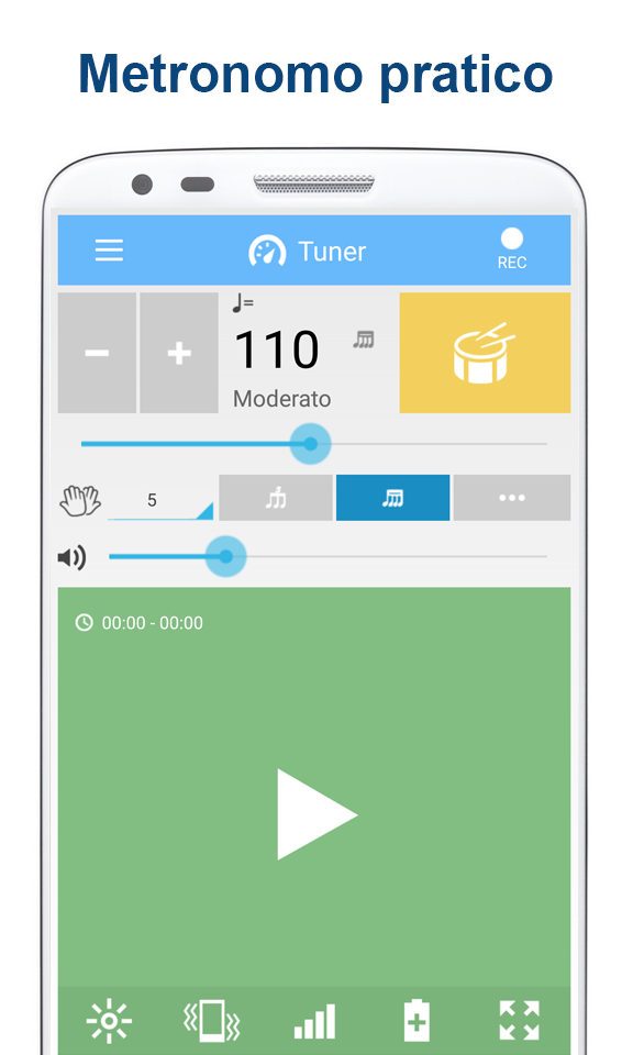 Android application Tuner & Metronome screenshort