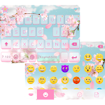 Cherry Blossom Emoji iKeyboard Apk