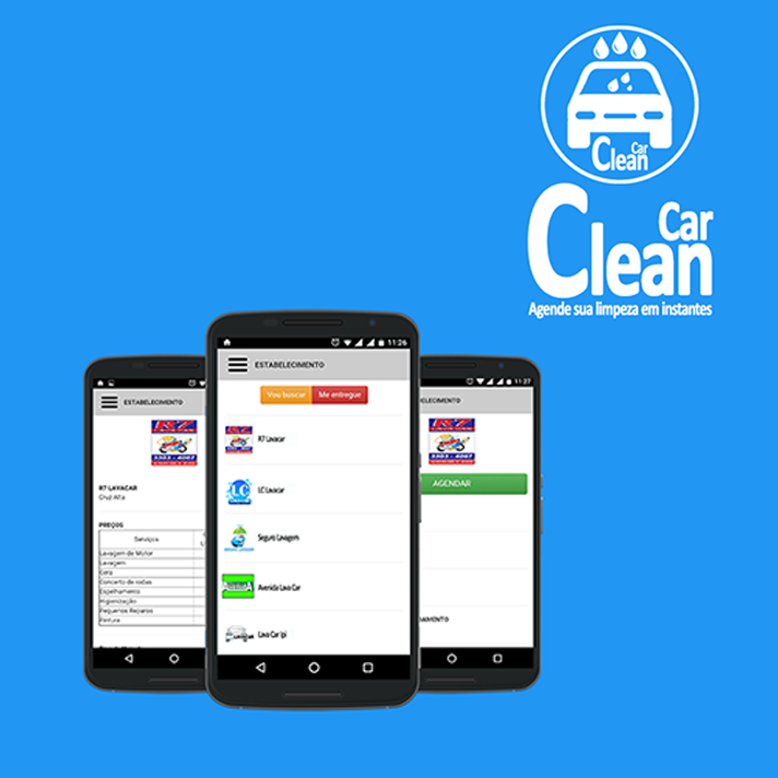Android application CleanCar screenshort