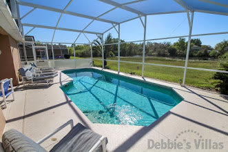 South-facing private pool with scenic view at this Davenport villa