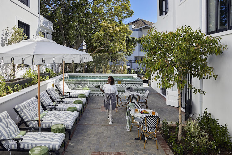 Pool Area at the Cape Cadogan Boutique Hotel.