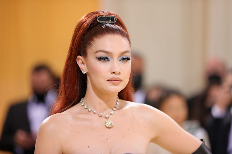 A closer look at Gigi Hadid's Met Gala hair and makeup.