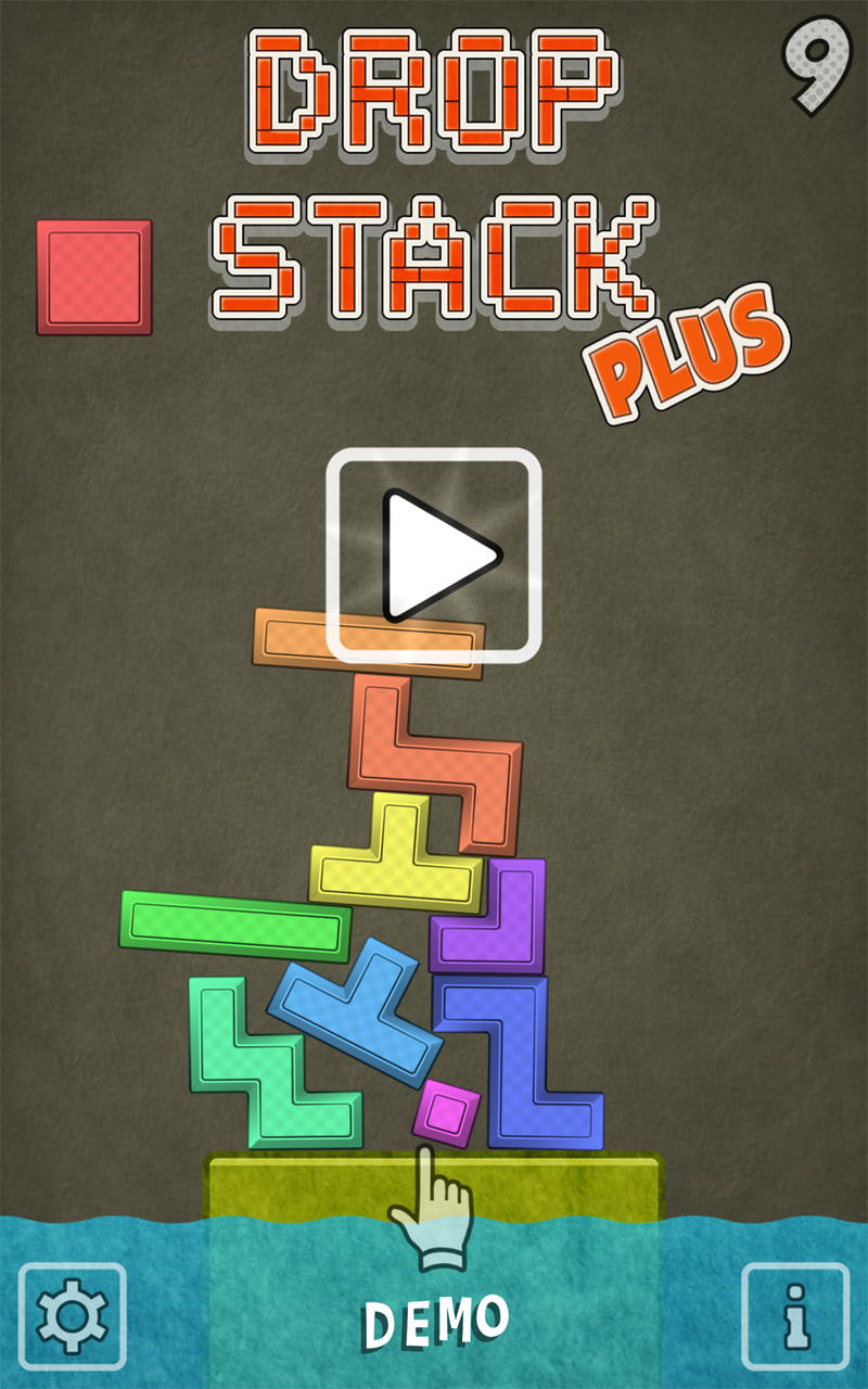 Android application Drop Stack Plus - Block Tower screenshort