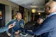 Coach Thabo Senong of the SA U/20 talking to the media during the South African U/20 Mens National Team Media Open Day at Premier Hotel, Kempton Park on July 18, 2018 in Johannesburg, South Africa. 