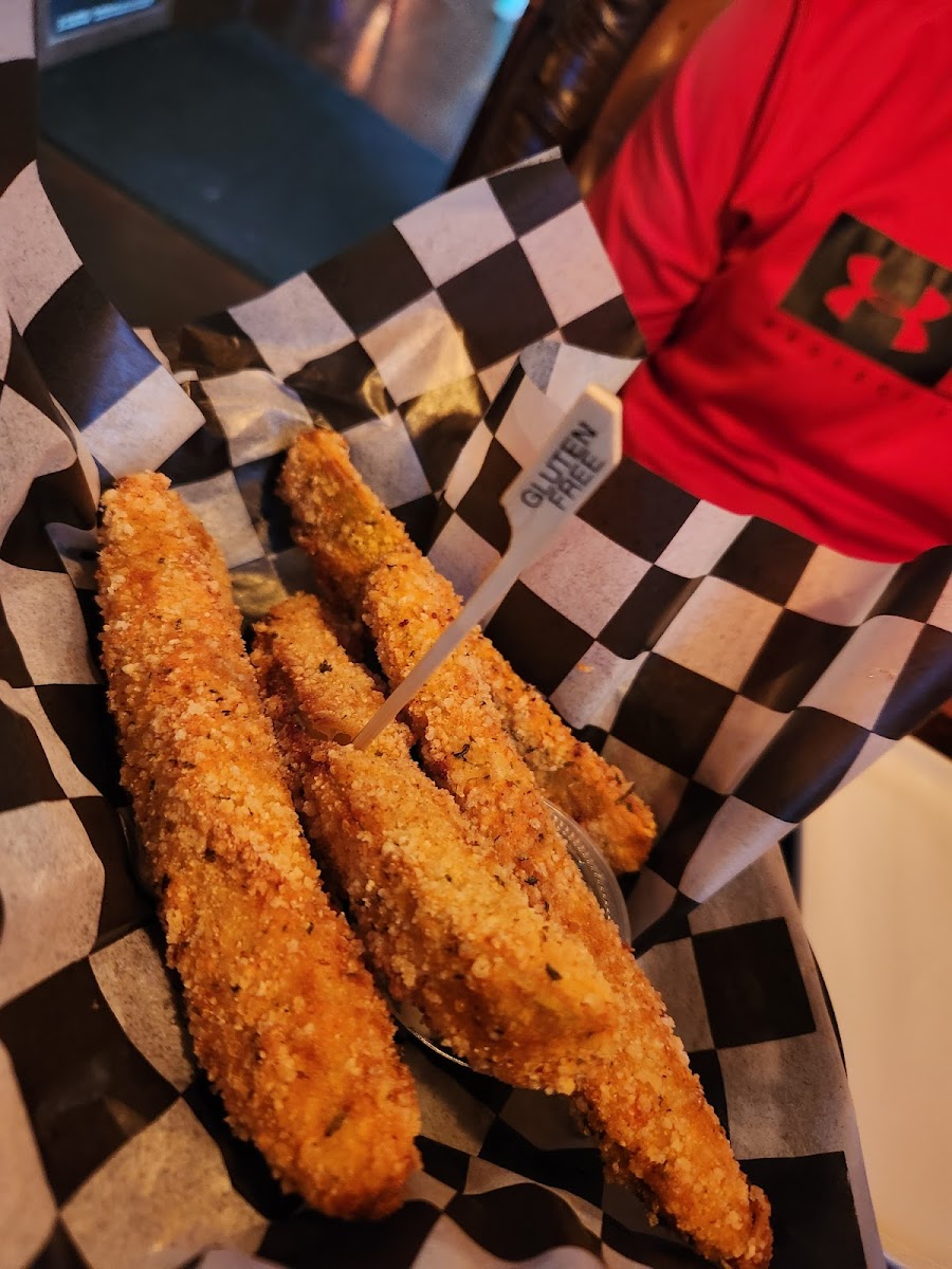 Deep fried pickles