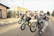 BACK WITH A BANG: A scene from TKZee's latest music video, which was shot in Soweto. Pic: Alon Skuy. 04/02/2010. © The Times


Kabelo from TKZ, in a scene from the groups new music video, which is being shot in Soweto. The three artists from the group appear in different scenes in the music video.